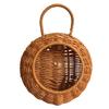 Handgeflochtener Rattan Blumenkübel Korb Wandbehang Für Garten Ranken Topf Pflanzenhalter Heimdekoration Wandpflanzer