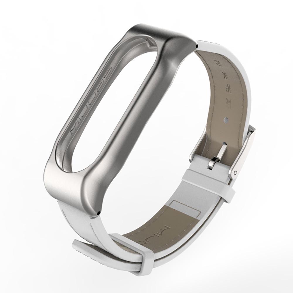 Buy Mijoas Leather Smart Wrist Watch Strap for Xiaomi Miband 2 at  affordable prices — free shipping, real reviews with photos — Joom