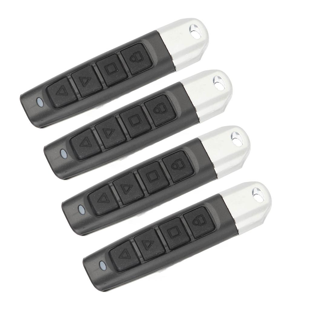 4PCS Cloning Remote Control Key Fob 433MHz 4 Channel Electric Garage Door Remote Control for