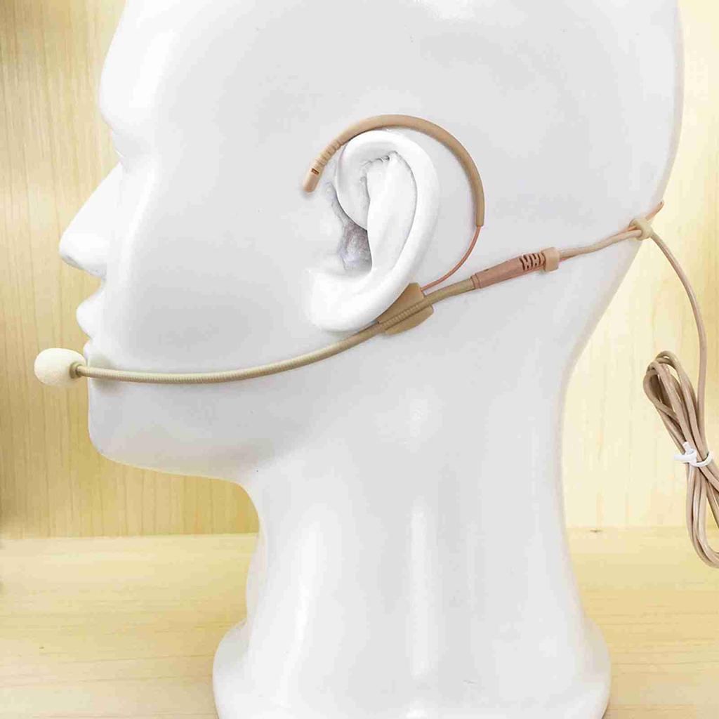 Lightweight Headworn Headset Microphone Condenser Mic 3.5mm Plug for Smartphone DSLR Camera Camcorder Computer PC Laptop