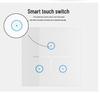 WiFi Smart Home Touch Switch with Alexa Voice Control, European Standard 86 Panel, Mobile Remote Operable
