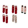 Christmas Tree Christmas Thick Thermal Socks Snowman Sleeping Slipper Socks  Winter