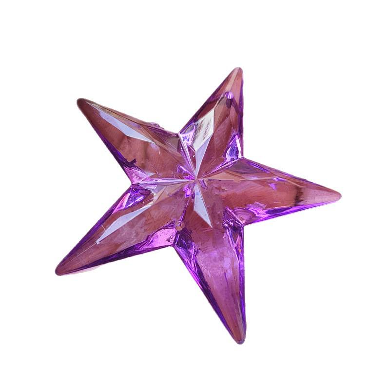 Acrylic 56MM Five-Pointed Star Pendant for DIY Wedding or Christmas Decor