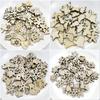 50Pcs Mixed Christmas Wood Chips Christmas Wooden Decoration Snowflake Chips Elk Xmax Tree Ornament Christmas Diy Craft Supplies