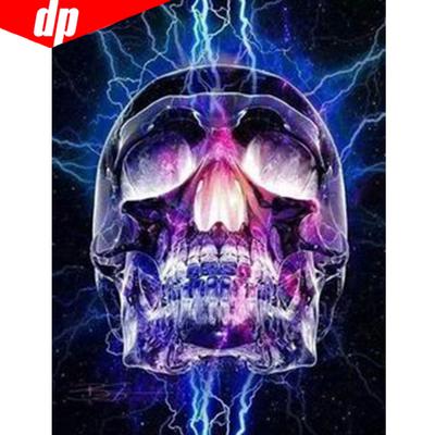 Diamond Embroidery Landscape Diamond Painting Human Skull Full Round Rhinestone