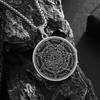 Wind Schmuck Sieben Erzengel Amulett Retro Siebenzackiger Stern Charakter Anhänger Halskette