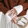 1 Pair Detachable Lace Cuff Sleeves Gauze Elastic Sleeve Cuffs Wrist Lace Cuffs White Sleeves Cuffs Women Blouse Wrist Warmers