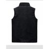 Autumn and Winter Plus Velvet Vest Men's Waistcoat Thickened Warm Stand Collar Large Size Fleece Vest New Top