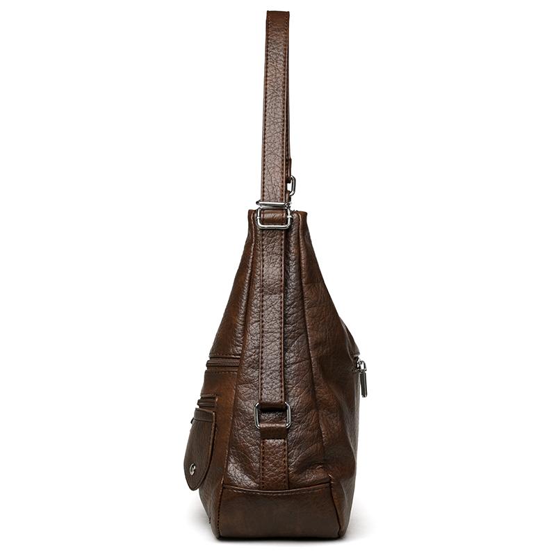Women's PU Shoulder Bag Middle-aged Mother Bag Crossbody Bag Multifunctional Backpack
