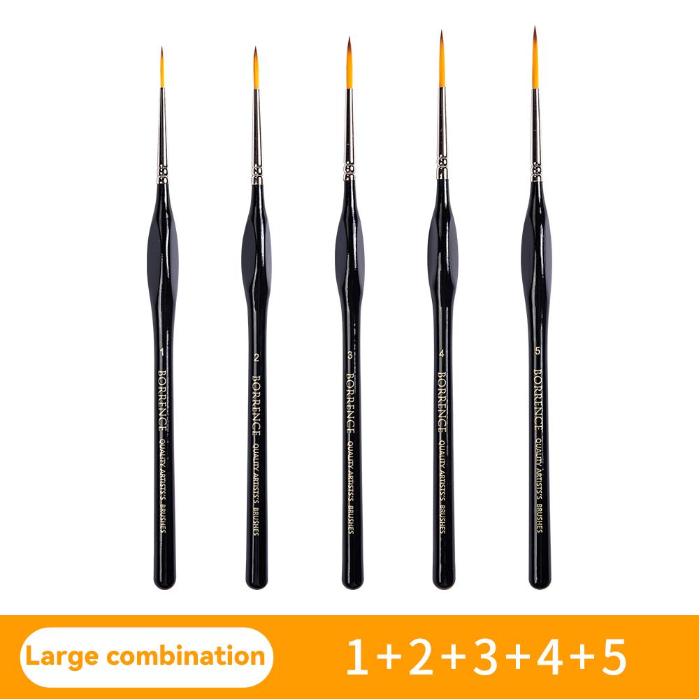 3/4/5/9pcs Miniature Paint Brushes Set Artists Micro Detail Fine Tip Paintbrushes for Gouache Watercolor Oil Acrylic Face Paint