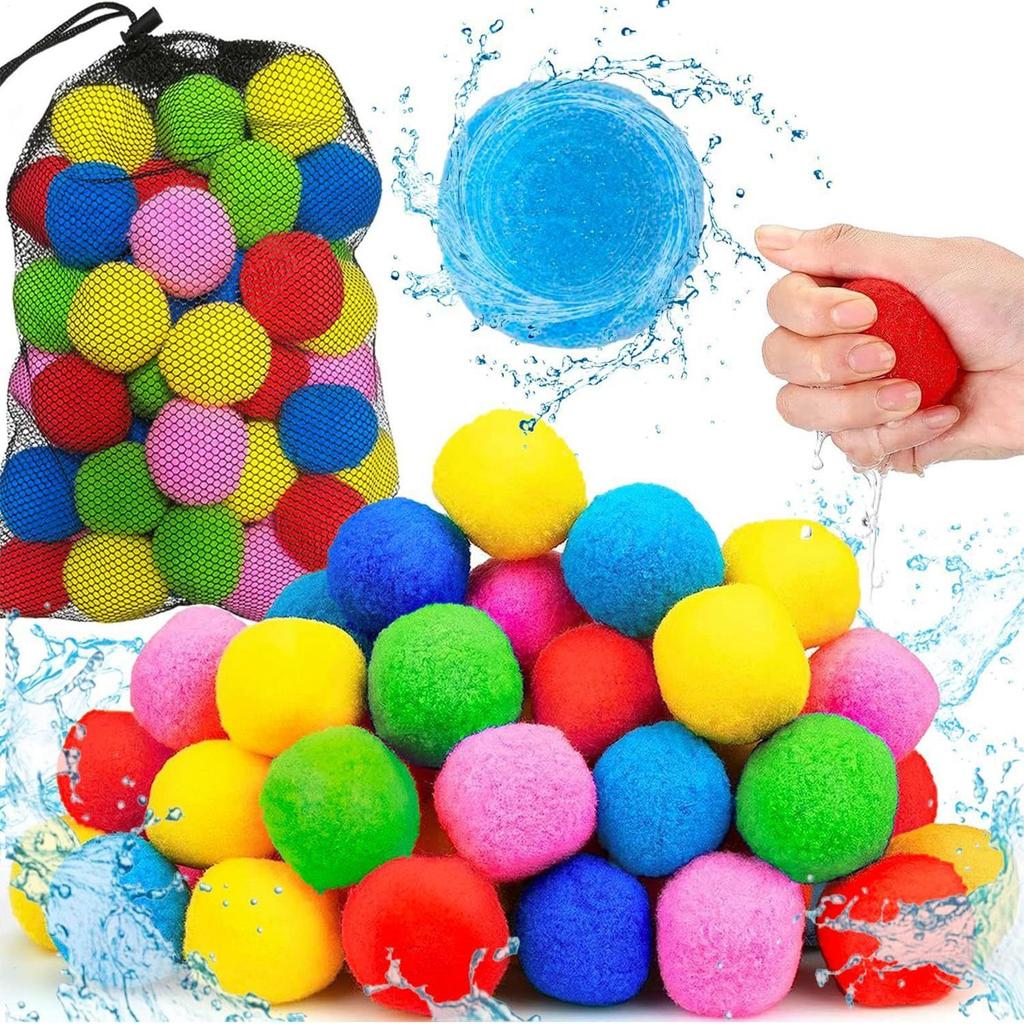 Wiederverwendbare Wasserballons Wiederverwendbare Wasserballons für Outdoor-Spielzeug Weich Mehrfarbig Strandspielzeug für Kinder Erwachsene Familie Outdoor