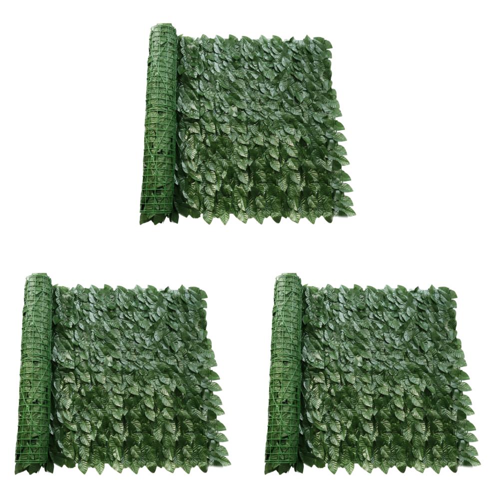 Leaf Fence Panels Plastic Artificial Hedges Fence Wall Screen Stitchable Greenery Eco-friendly Multifunctional Garden Home Decor
