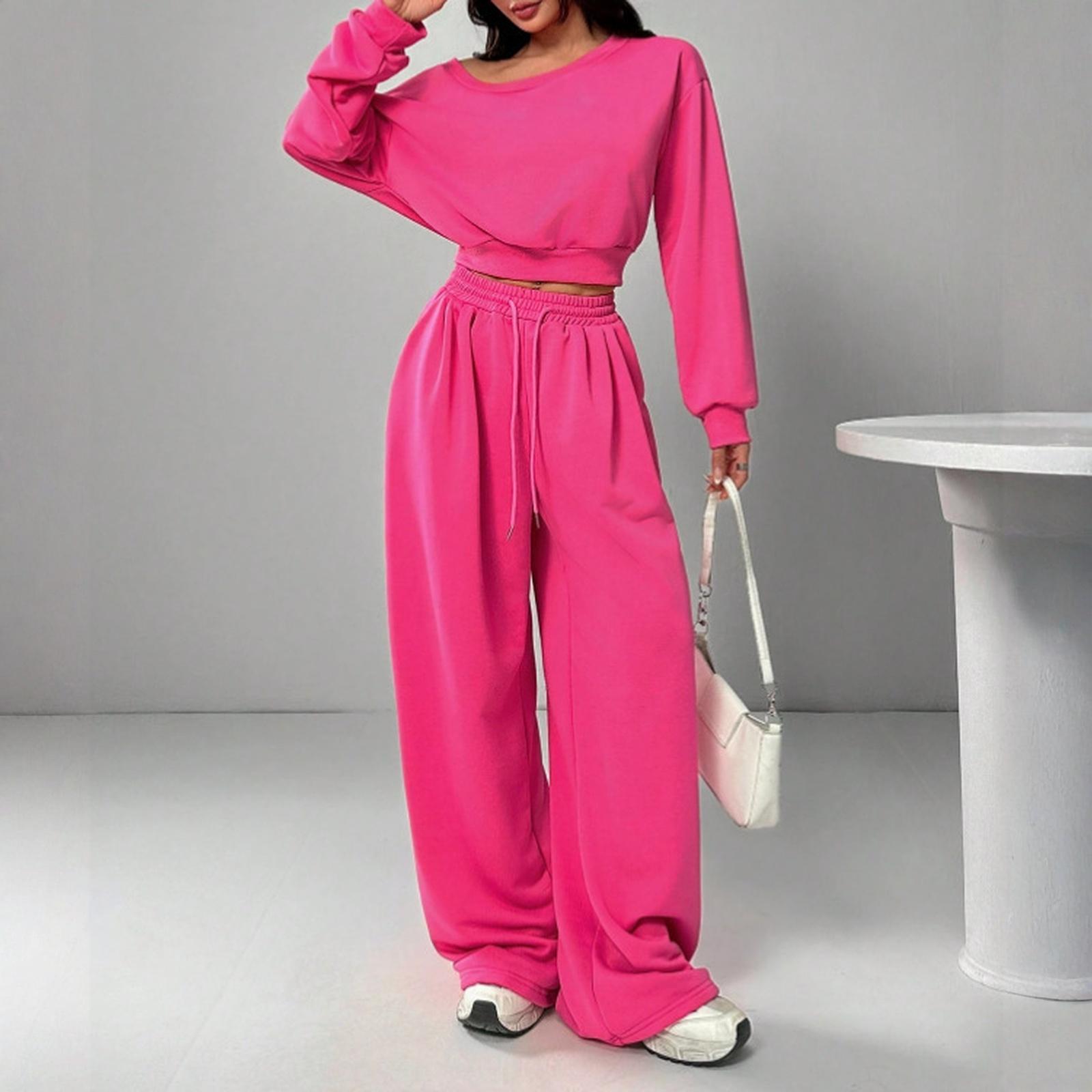 

Fashionable Women s Off-shoulder Fitted Waist Casual Sweatshirt Set XXL