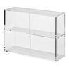 MUJI Acrylic Collection Stand with Sliding Door, Small, Approximately W25.2 X D8.4 X H18.4cm - Display Your Collection