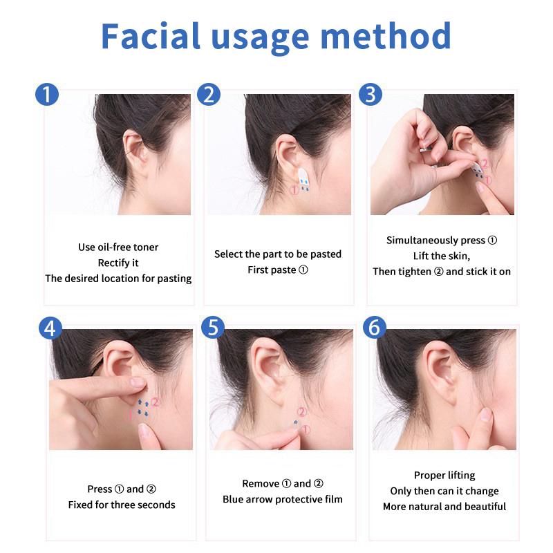 400Pcs Lifting Face Stickers Invisible Transparent Thin Face Patche Lift Tools V-Shape Face Wrinkle Sagging Skin Adhesive Tape