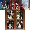 PVC Weihnachtsfensteraufkleber Set mit weißem Schneemann für festliche Schaufensterdekoration