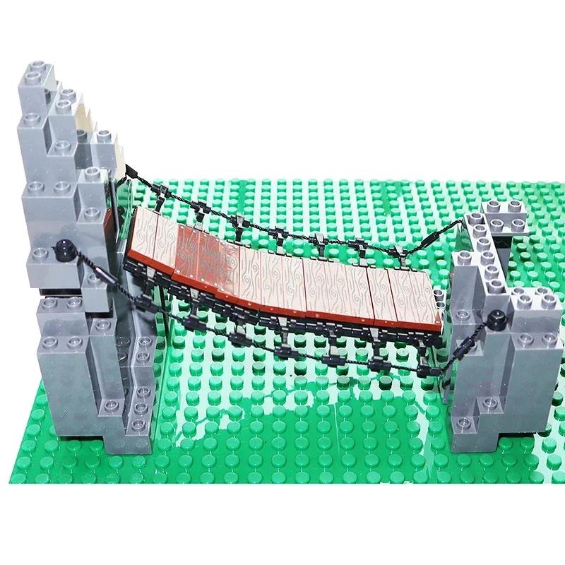 Non-Toxic Mountain House Garden Rockery Accessories Building Blocks Rock Moc City Street Panel Diy Parts Hill Stone Bricks 6083 6082 30246