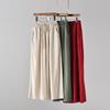 2025 Summer Women's Retro Cotton & Linen Wide-Leg Pants