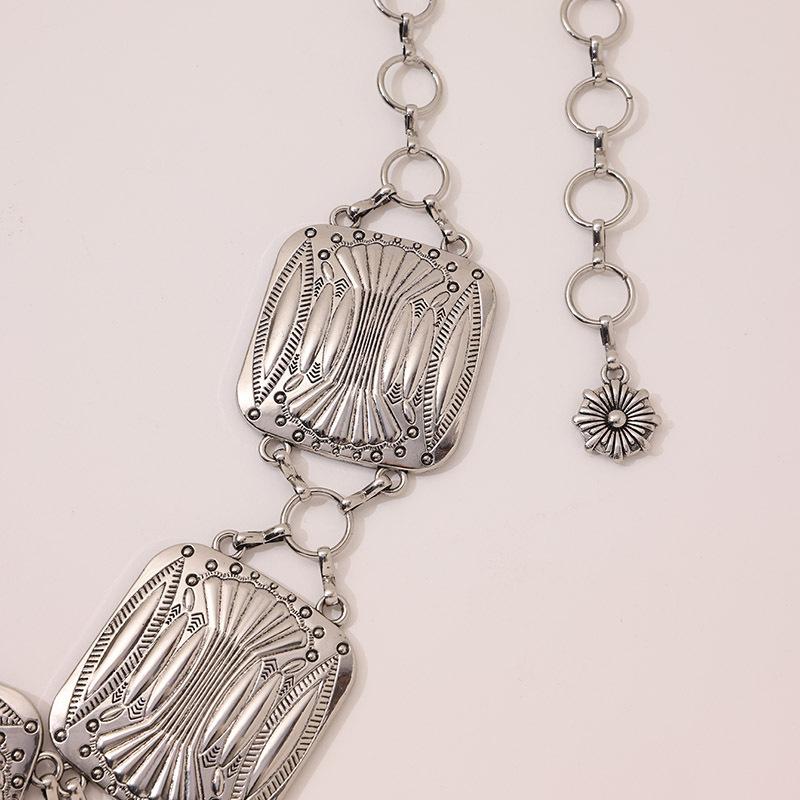 High-end Female Waist Chain Retro Old Retro Boho Style Waist Chain Hot Girl Millennial Atmospheric Fashion Metal Waist