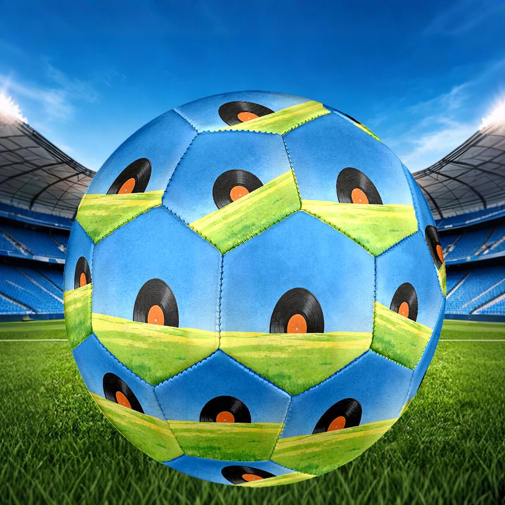 1pc Vinyl Field Theme Soccer Ball Football, Size 5, Lightweight PVC, Outdoor Training Soccer Ball,Gift J61434