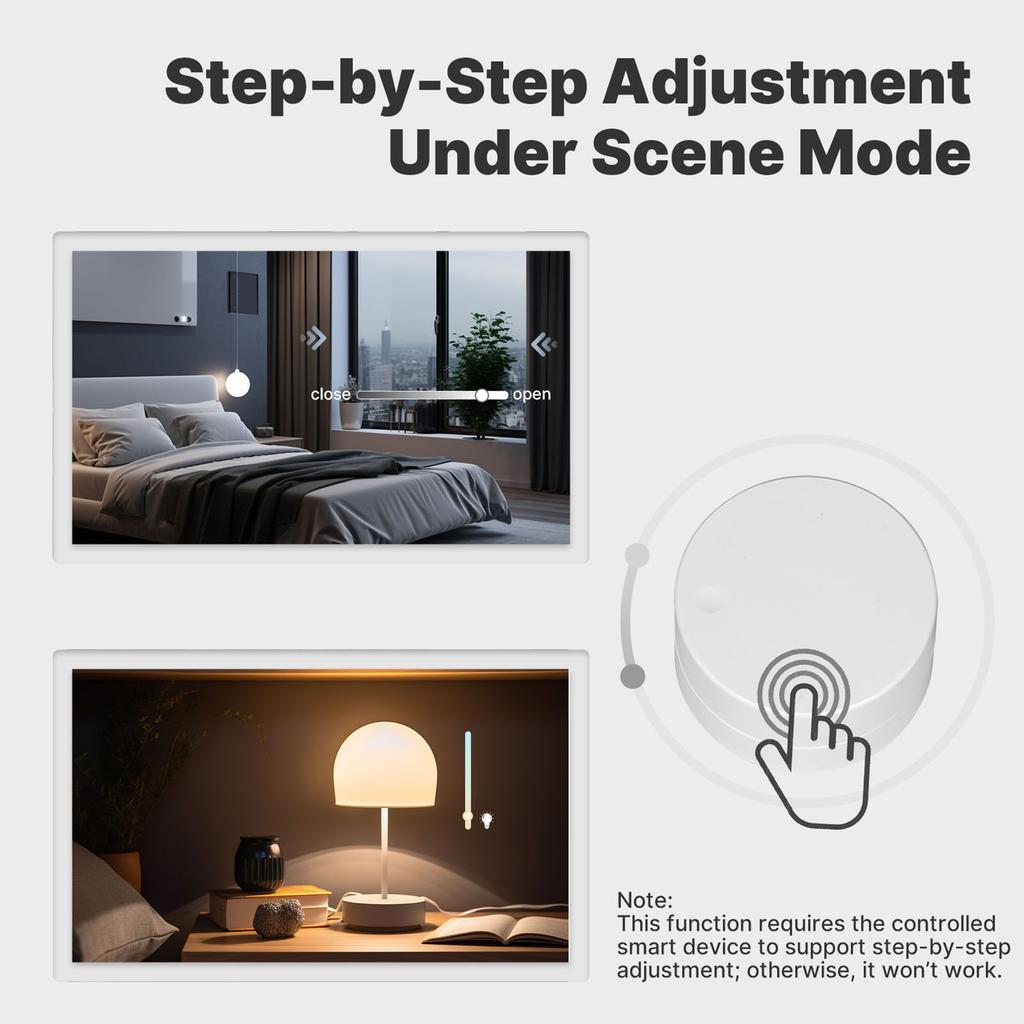 Wireless Controller 5 Actions Home Scenarios Automation Scenario Controller Battery-Powered Create Scenes in Smart Life App