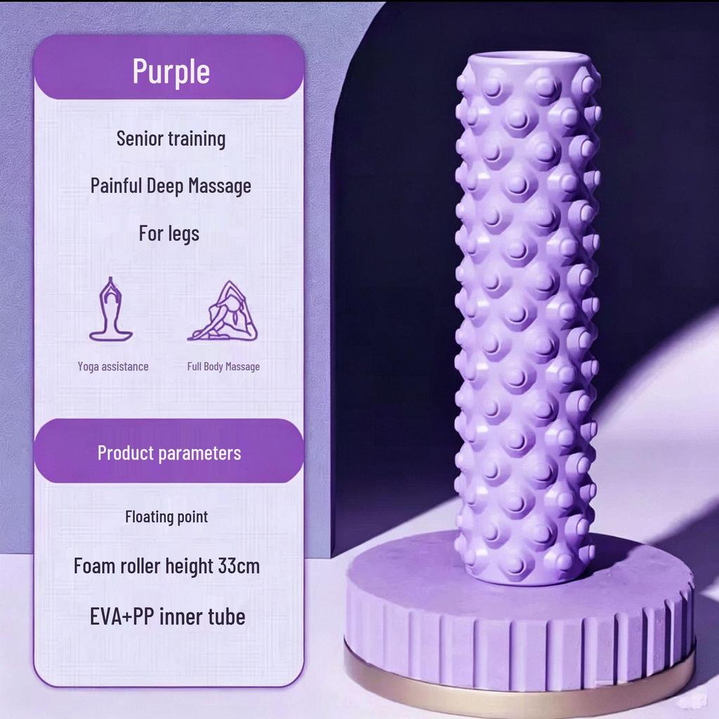 Crescent Foam Roller for Muscle Relaxation and Yoga