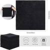 Black Ultrafine Fiber Cloths Household Rag Car Clean Polyester Pure Cotton Quick Drying Duster Kitchen Towel Dish Cloth Scouring Pad