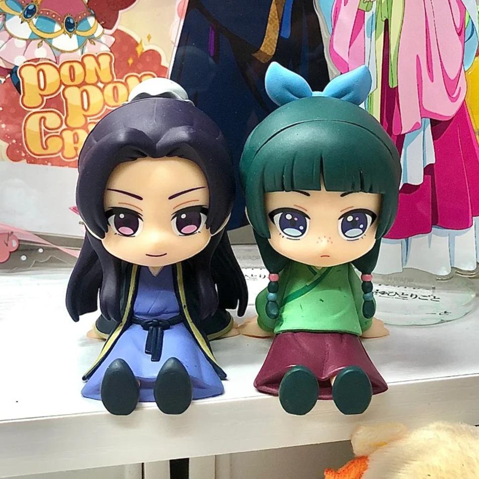 New The Apothecary Diaries Maomao Jinshi Mini Figure Anime Periphery Kawaii Sitting Toys Desktop Car Ornaments Model Gifts