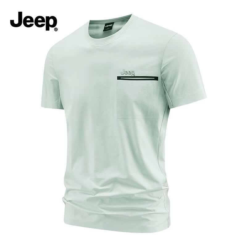 JEEP Men s Summer Round Neck Short Sleeve T-Shirt 3XL