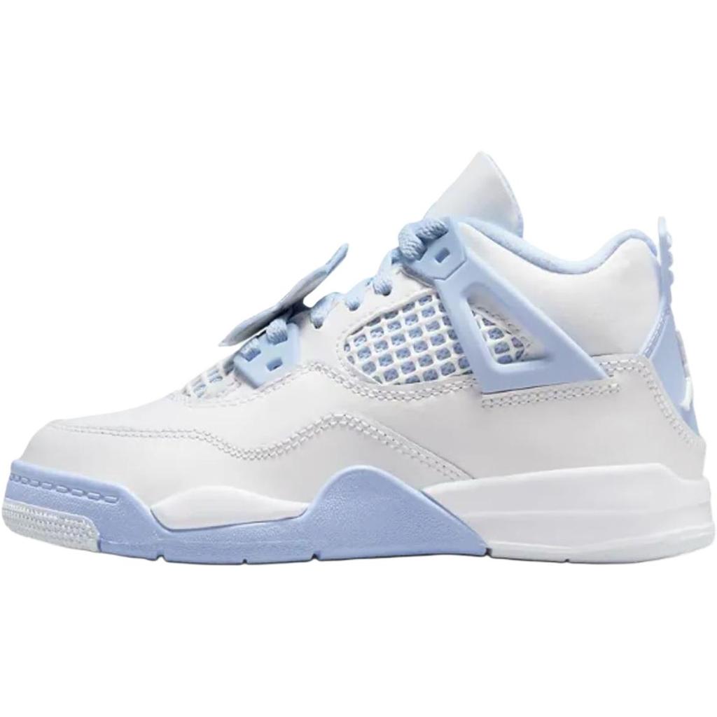 Air Jordan 4 Retro PS Forget Me Not Barnesko Hvite Blåtonet Oliven-Grønn IB8962-100