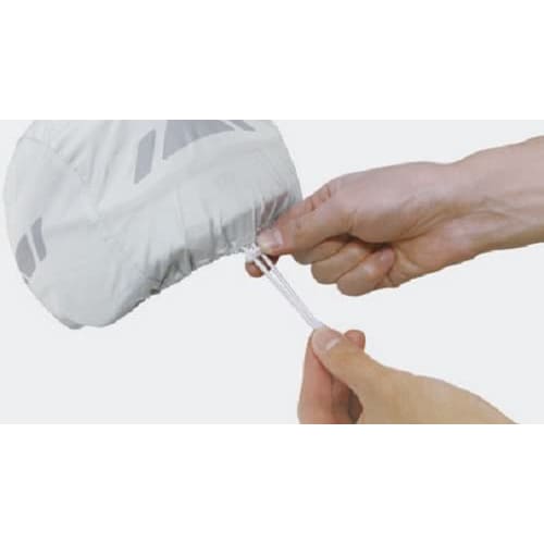 OGK KABUTO Bicycle Helmet Rain Cover Pocketable Color: Light Gray Size: Free Size