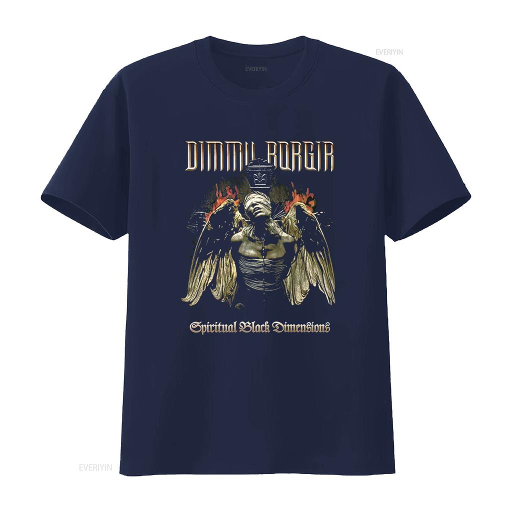 DIMMU BORGIR Spiritual Black Dimensions T Shirt Design Gotico Metal per Uomo e Donna Top Lavato Vintage per Uso Quotidiano