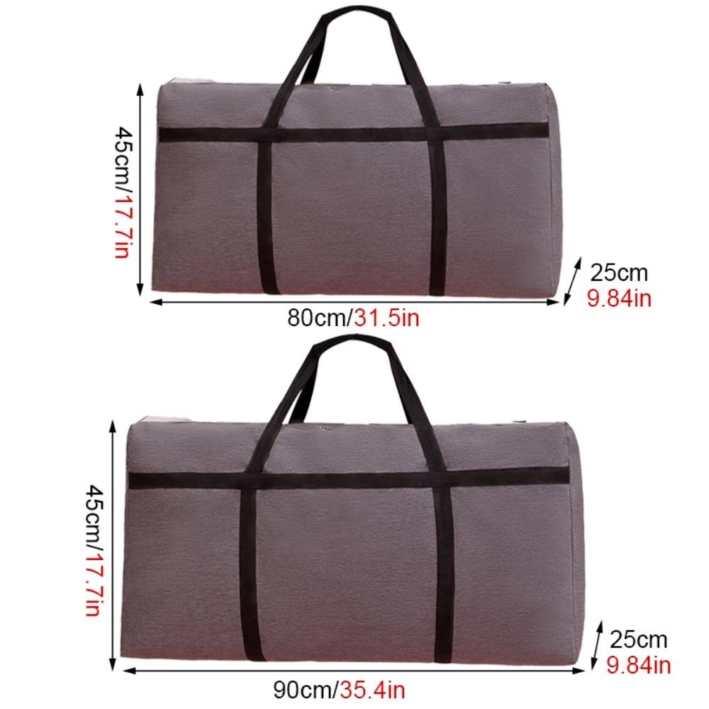 Large Capacity Folding Duffle Bag Travel Clothes Storage Bags Zipper Oxford Moving Bag Waterproof Quilt Portable Storage Bag
