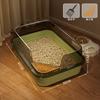 Oversized Pet Cat Litter Box, Semi-closed, Heightened and Thickened Anti-splash Cat Toilet, Easy To Clean, Bathtub Cat Toilet