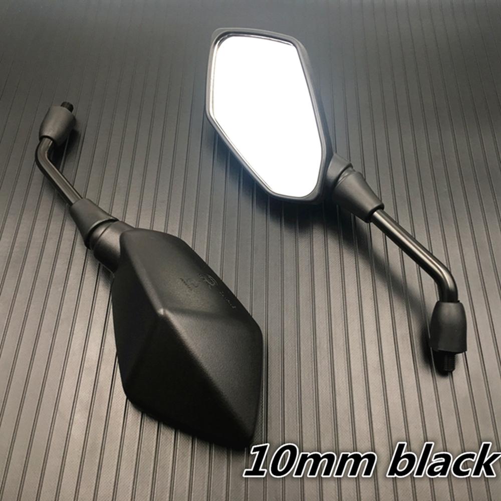1 Pair Universual Carbon Fiber Motorcycle Mirror Scooter E-Bike Rearview Mirrors Electrombile Back Side Convex Mirror 8mm 10mm