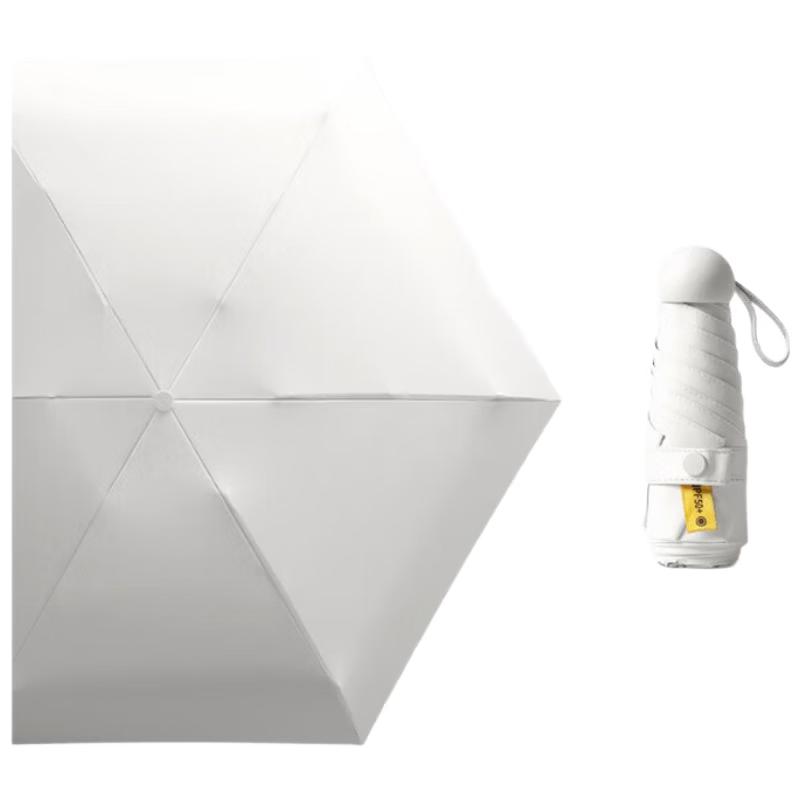 MAYDU 5-Fold Mini Capsule Umbrella for Sun & Rain