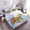 Cute Turtle Children's Bed Cartoon Animal Soft Microfiber Duvet Cover with Zipper Boy and Girl Bedding Set Adult Bedding