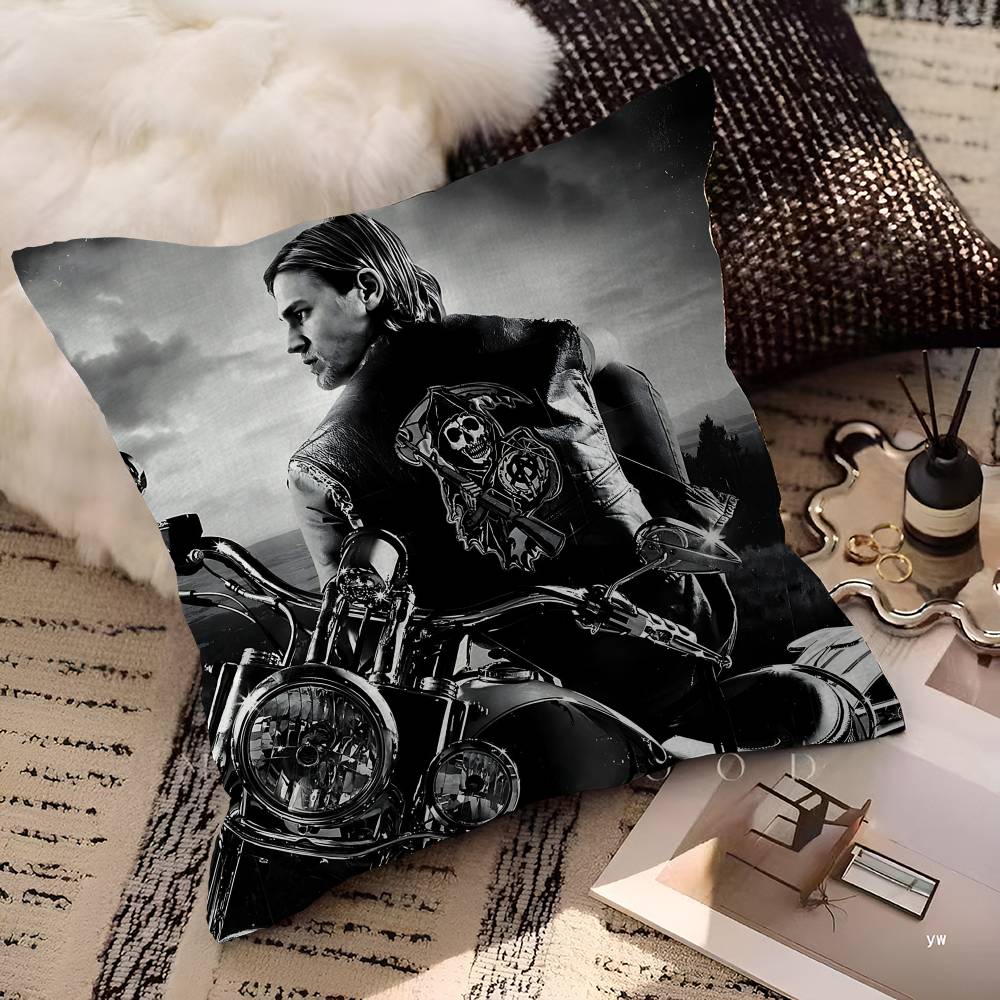 Crime Tv Sons Of Anarchy Pillow Cushion Cover Pillowcase Living Room Sofa Home Decor Customized