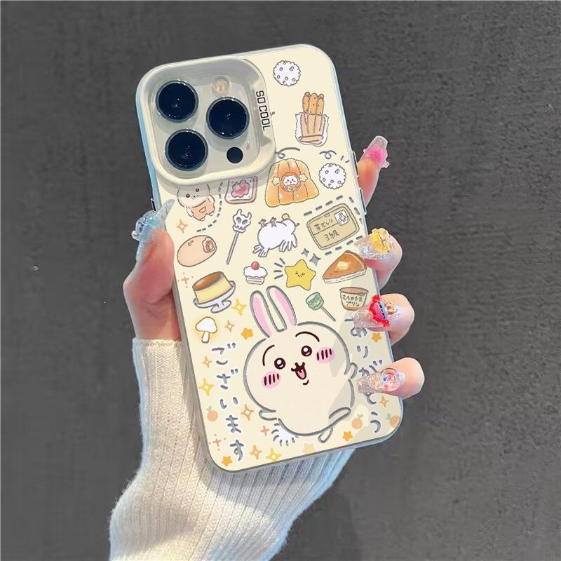Applicable To iPhone 16 Mobile Phone Case Iphone13/14 Jiyikawa 14plus Usaki Painting Chiikawa