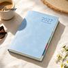 2027 Daily Planner A5 Planner, Imitation Leather 320 Page Schedule Notebook with Thick Paper Writing Diary Ribbon Bookmark, One A Day Organizer