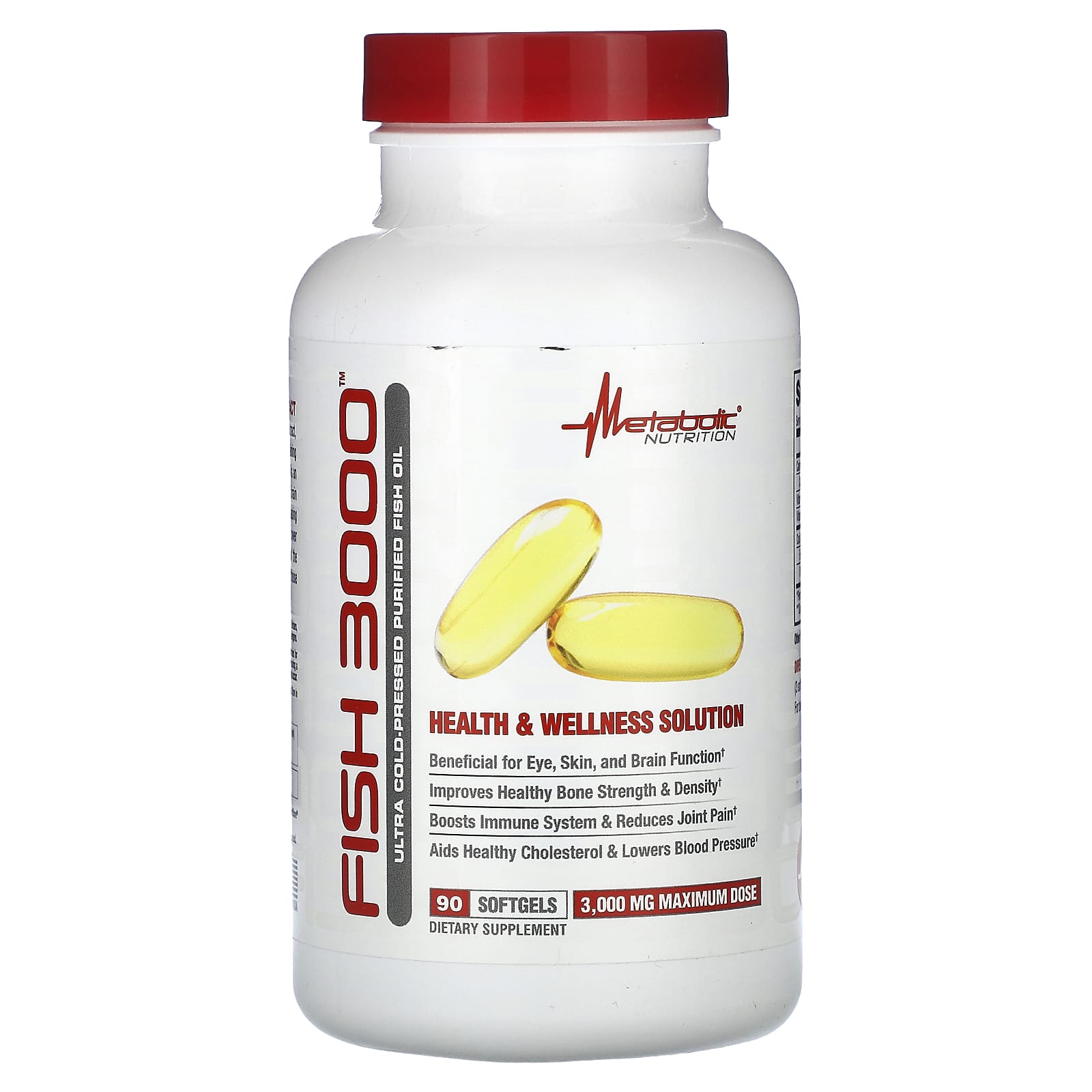 

Fish 3000, 90 softgels (1,000 mg per softgel)