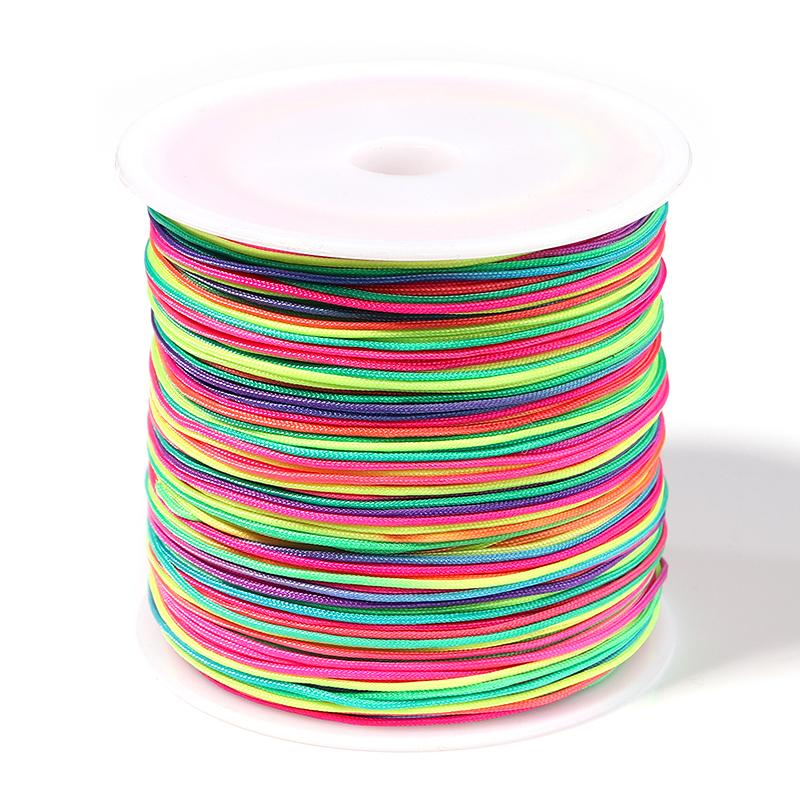 

90M/Roll 0.8mm Jade Thread Hand-woven Rope Braided Beaded Thread for DIY Bracelet Jewelry Handcraft Cord Material Wholesale