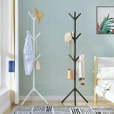 Standing Coat Rack Floor Standing Hook Clothes Hanger Household Clothing Hat Integrated Rack Save Space Bedroom Clothing Shelf