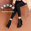 Women's Genuine Leather Pointed Toe Ankle Boots, 2025 High Heel Stilettos for Autumn/Winter, Versatile Slimming Martin Boots for Men and Women.