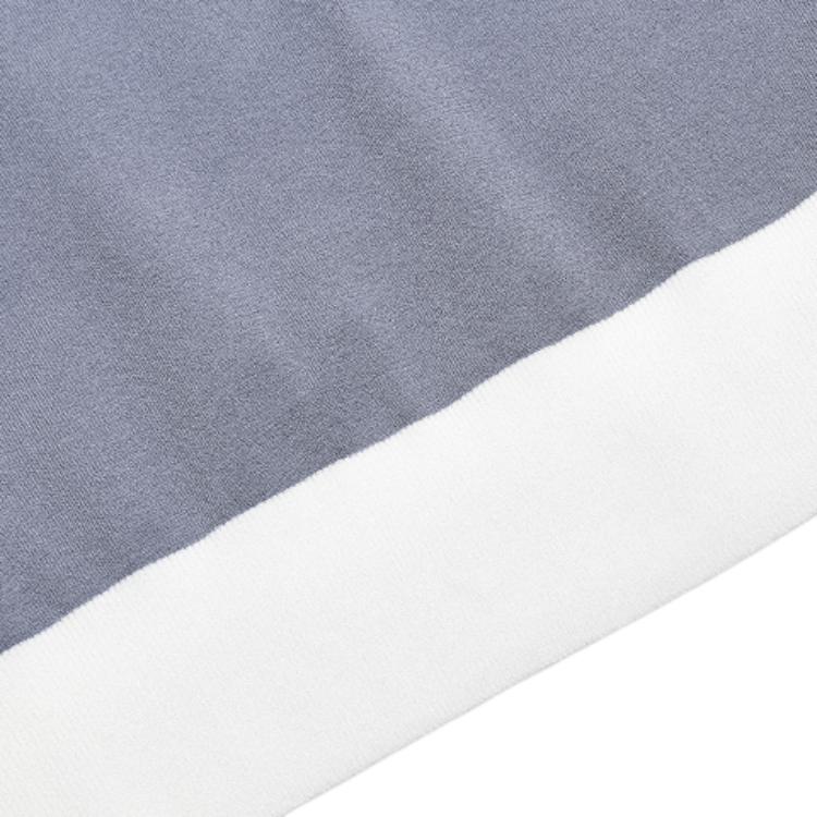 Fila Color Block Casual Short Sleeve Knit Top Women Tops Blue White A11W315419F-BU