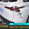 For  Toyota Sienna Granvia Tail Light Trim 304 Stainless Steel Anti-Scratch Car Exterior Accessories  Anti-Rust Trim Tools