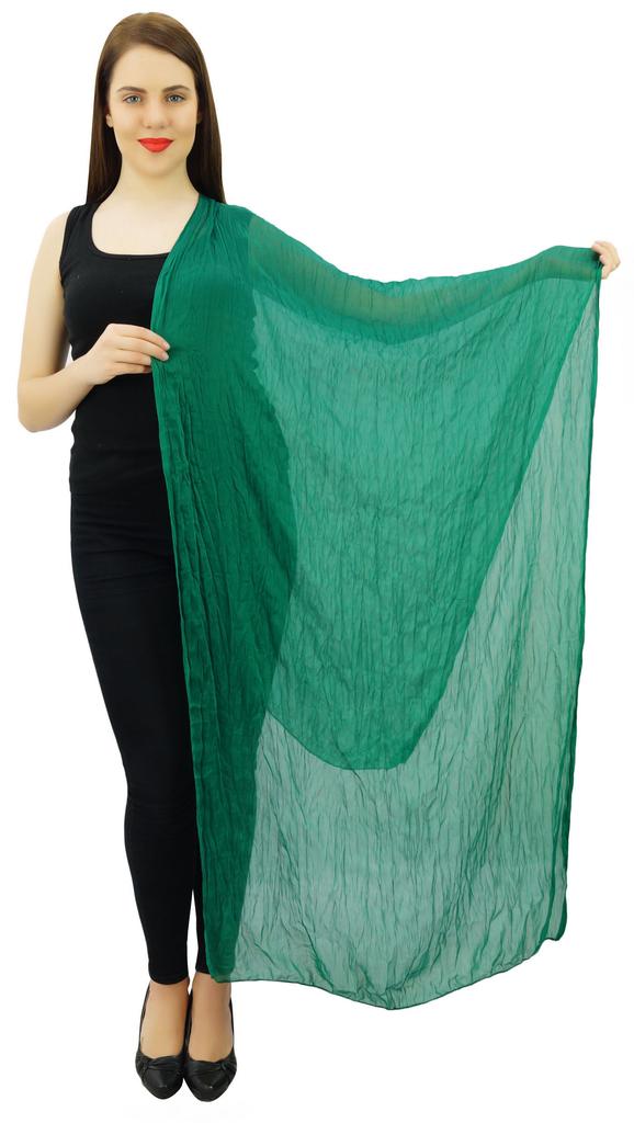 Chiffon Blend Neck Wrap Long Hijab Chunni Summer Fashion Women Stole Dupatta
