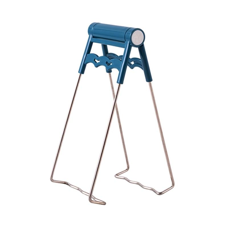 Stainless Steel Hot Bowl Holder Foldable Heat Insulation Clamp Pot Pan Gripper Anti-Scalding Clip Non-Slip Kitchen Tool