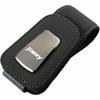 InnoWave Jimny Sunglasses Clip Leather Car Visor Holder Suede Material Card Storage Black