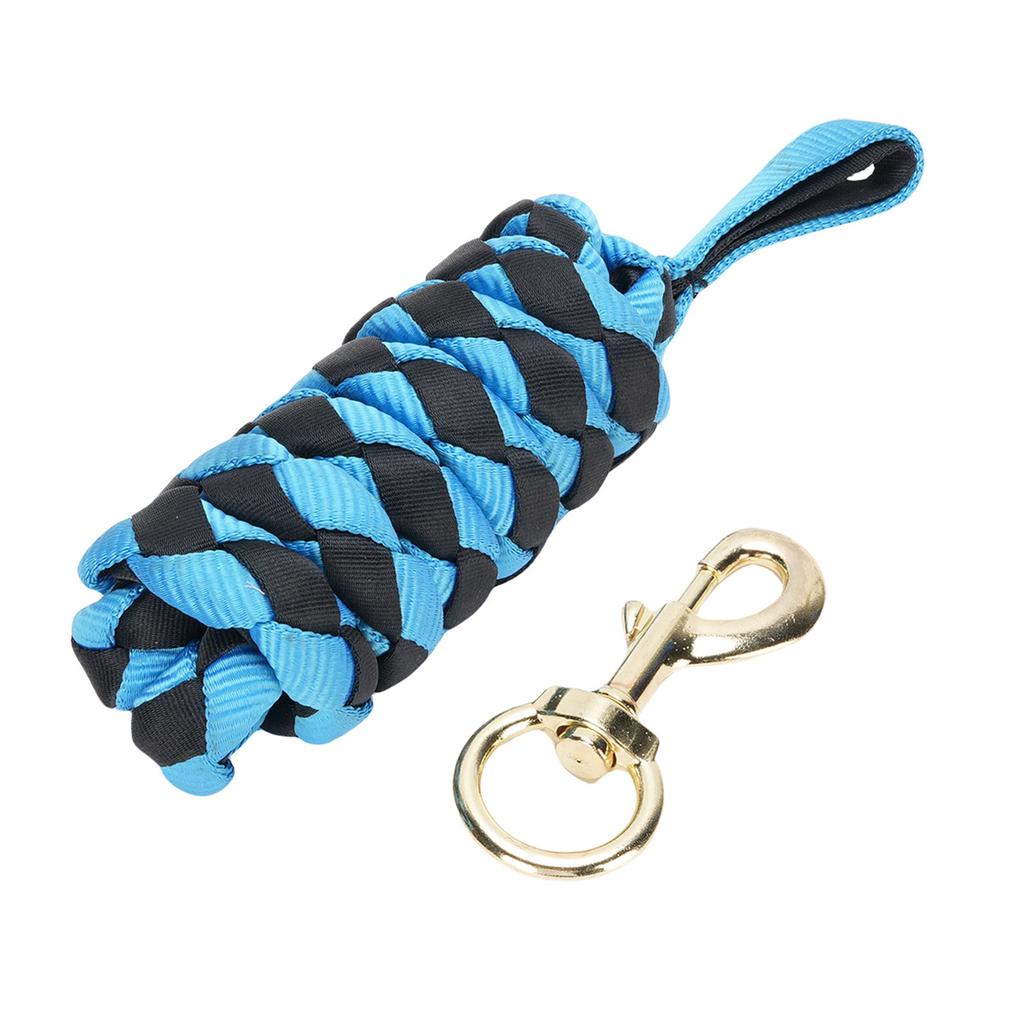 Horse Lunge Line with Rotating Snap Hook Nylon Webbing Comfortable Grip Long Horse Training Rope for Daily Training